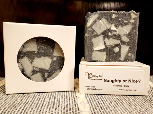 "Naughty or Nice?" handmade soap